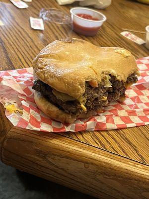 Double meat cheese burger