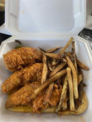 Mild 3 Piece Chicken Tender Basket