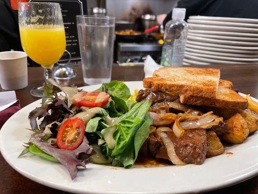 Steak Tips & Egg Plate