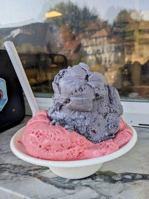 Loganberry and London Fog ice creams!