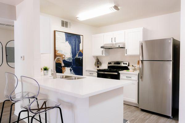 Kitchen with Stainless Steel Appliances