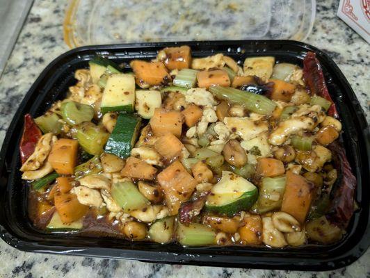 Mostly veggies Kung Pao Chicken