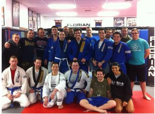 Florian Martial Arts Center students with BJJ Black Belts, Keith Florian and Kenny Florian