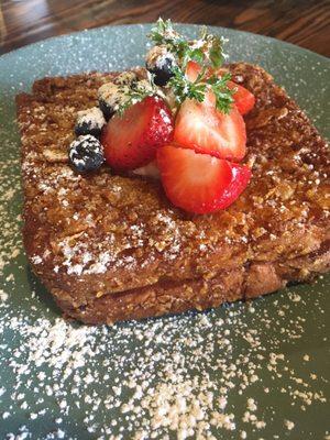 Mascarpone Blueberry stuffed Crunch French Toast