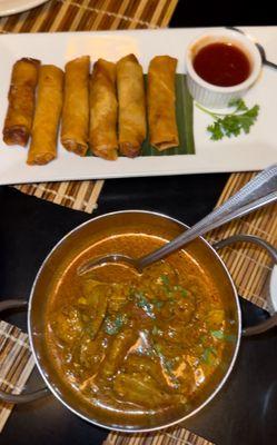 Lumpia Roll and curry