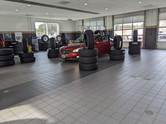 Service bay at Williams Buick GMC, Charlotte