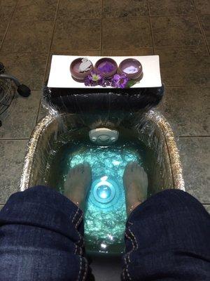 Lavender pedicure