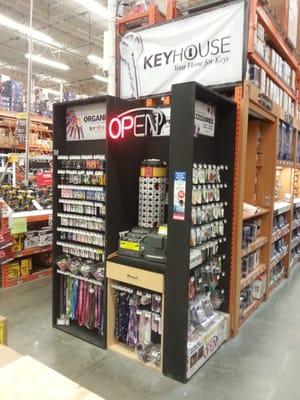 The new key station installed at the front of Aisles 16/15.