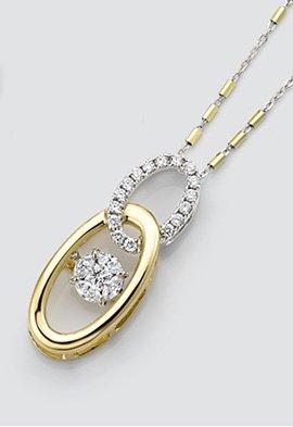 Beautiful gold diamond fashion pendant.