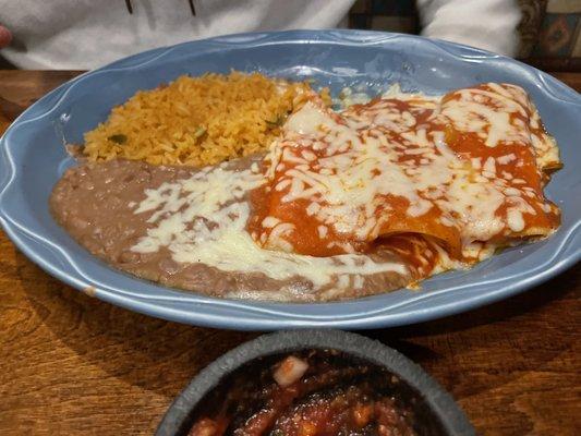 Cheese enchiladas