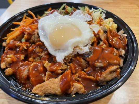 Spicy Pork Bulgogi BiBim Bowl with Gochujang