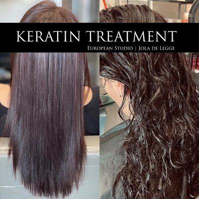 Keratin smoothing treatment