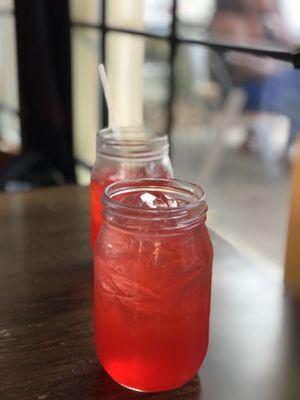 "Red" Kool-Aid mixed mines with lemonade (try it out and let me know how you like it!)