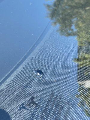 Chip that was on my windshield initially