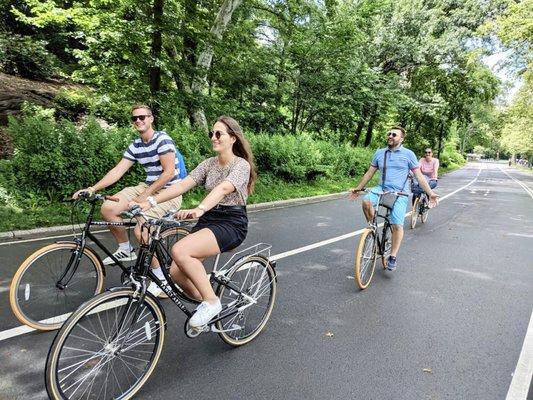 Exploring Central Park on comfy Bikes