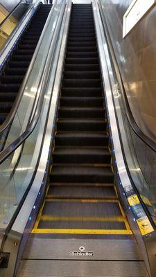 Escalators from parking garage to street level 6-1-2019