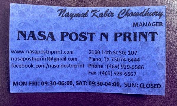 Nasa Post N Print