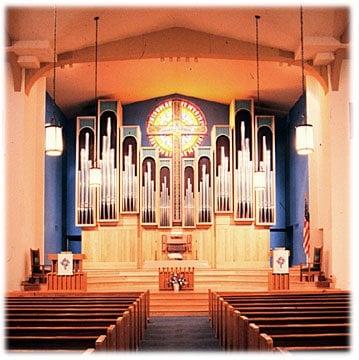 Paul Frits Custom organ in Lagerquist Hall inside of MBR Music Bulding