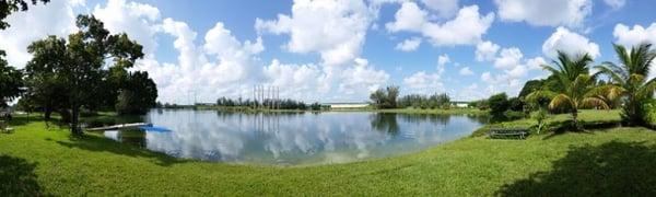 Flat calm, perfect for water skiing