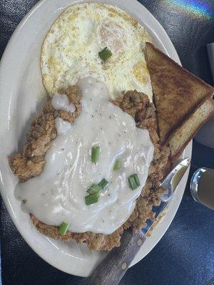 Chicken fried steak plate