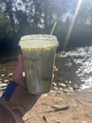 Creekside iced matcha latte