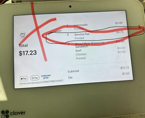 There should Be no SERVICE fee, Kindly remove it asap . Or I will boycott and advise people to boycott