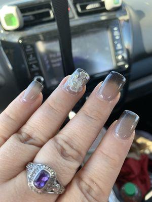 Loved the "mood" color-changing nails I got for a wedding!