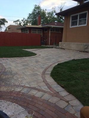 Patio with yard