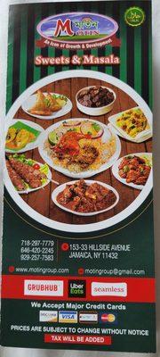 Menu front