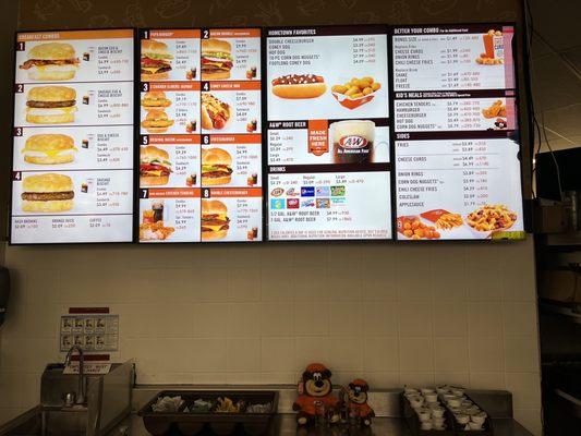 A&W new digital menu