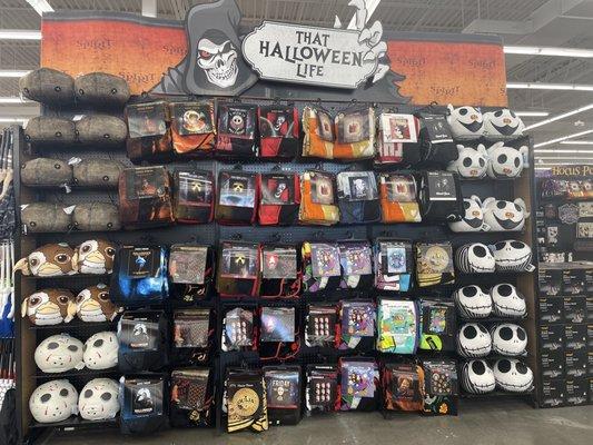 Lots of spooky throw blankets and pillows