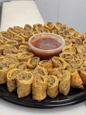 Famous Cheeseburger Egg Roll