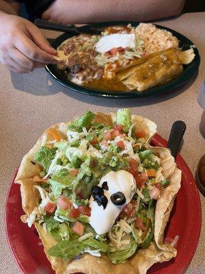 Taco Salad and combination plate