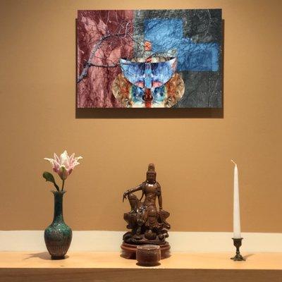 An altar at Zen Life & Meditation Center, Chicago (ZLMC)