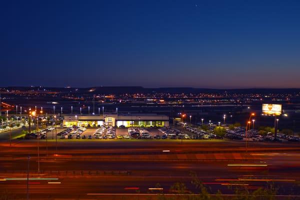 Shamaley Buick GMC at night. An excellent dealership that I highly recommend!