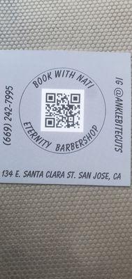 Nati's QR Code for a cut