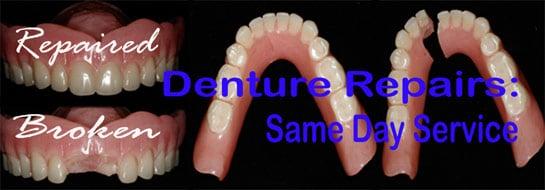 Emergency dentures repair