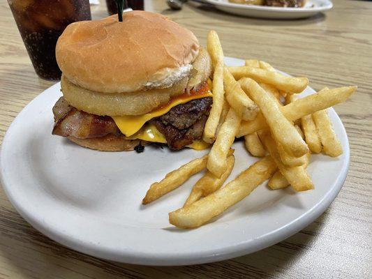 Double Western Burger w/fries