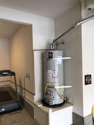 Water heater install