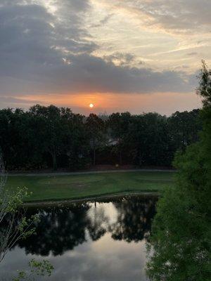 Sunrise from the balcony.