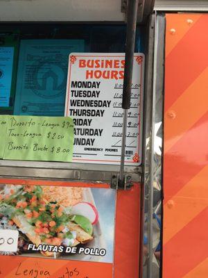 Their hours