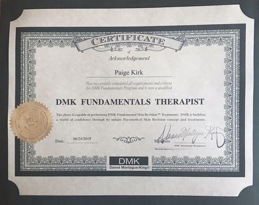 Certified DMK Fundamentals Therapist