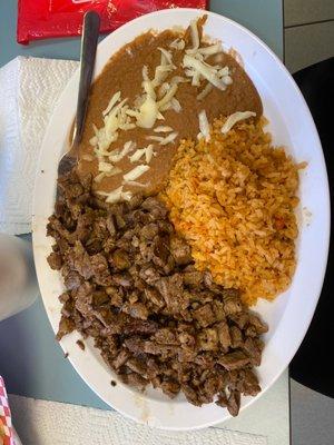 Carne asada plate