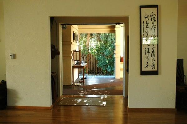 Entrance to the zendo