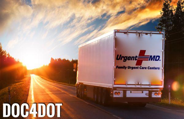 Worried about passing your DOT Physical? At DOC4DOT™ by Urgent-MD™, our certified medical examiners are dedicated to helping Drivers!