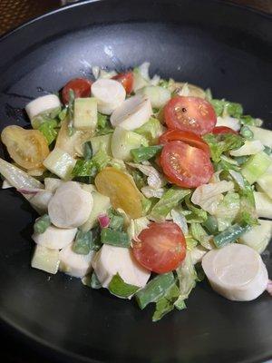 chopped hearts of palm salad