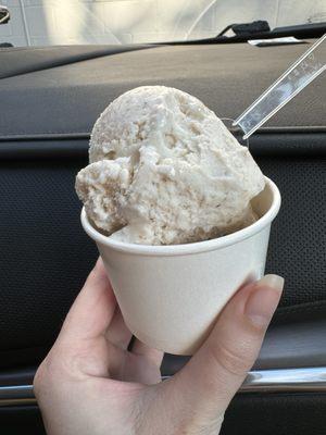 Brown butter pecan and cookies and cream