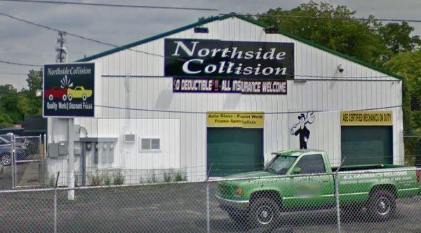 Roadside View of Auto Repair Shop