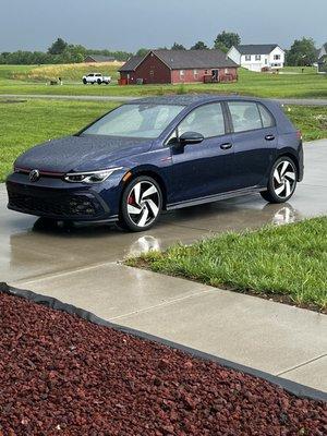 My brand new Golf GTI parked at home!!!