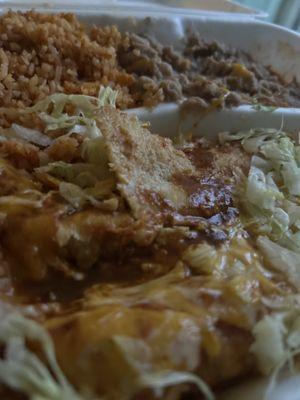 Chicken #11. Enchiladas Plate